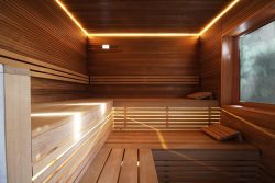 Sauna Led Thermo Holz